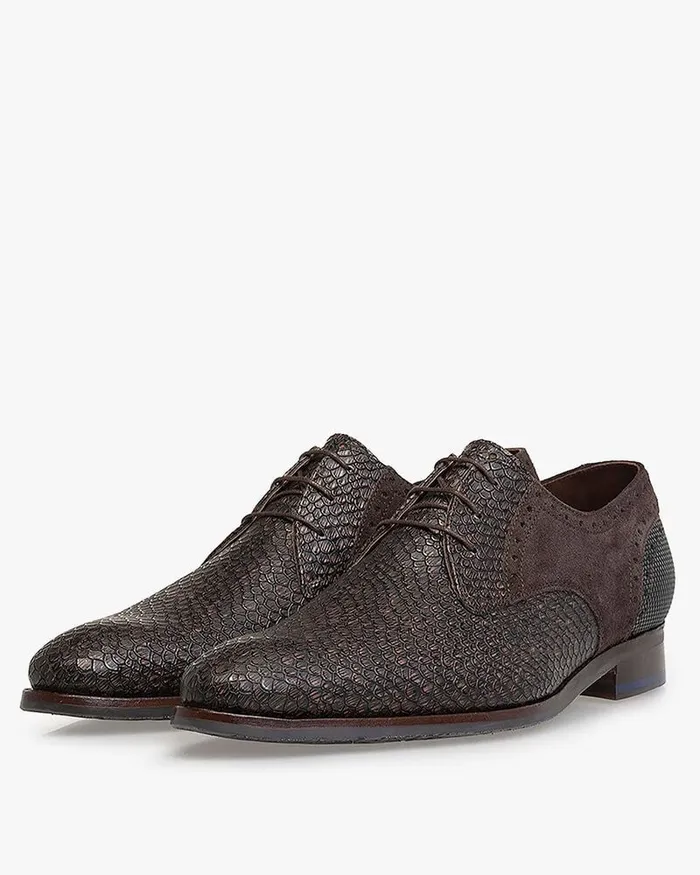 Lace Shoes Men Floris Van Bommel De Stapper 3902 Printedleather