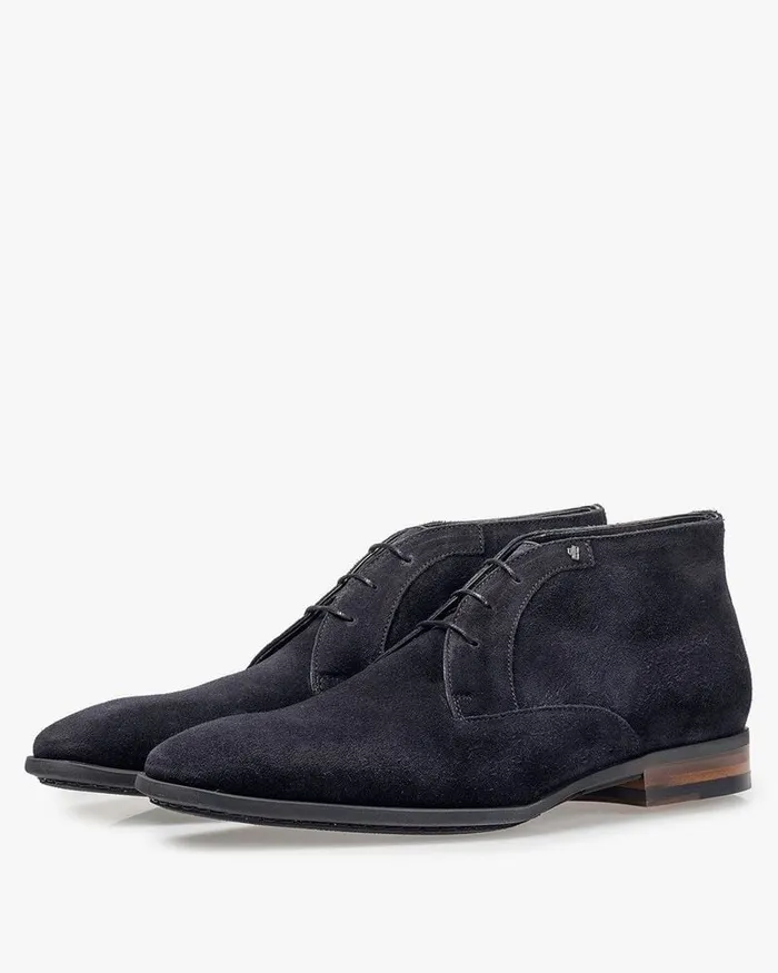 Lace Shoes Men Floris Van Bommel Sella 0300 Suede