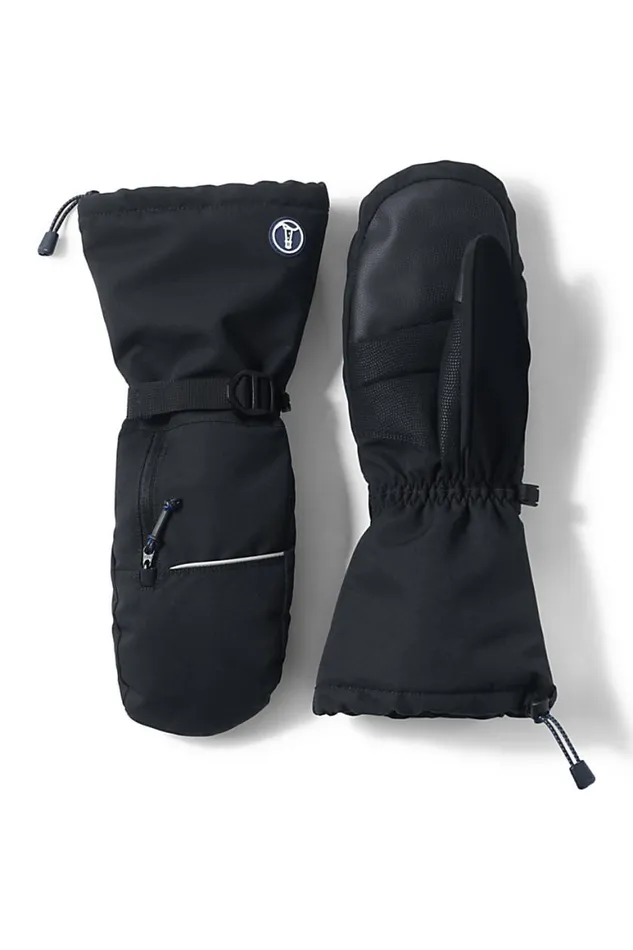Lands039 End Accessories Men Expedition Mittens Black