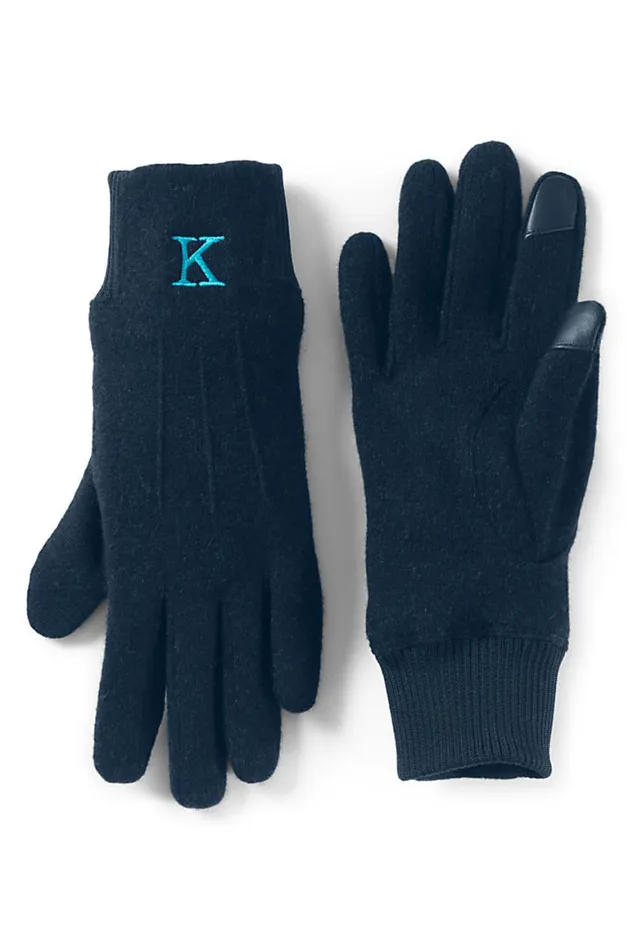 Lands039 End Accessories Women Ez Touch Screen Gloves Radiant Navy