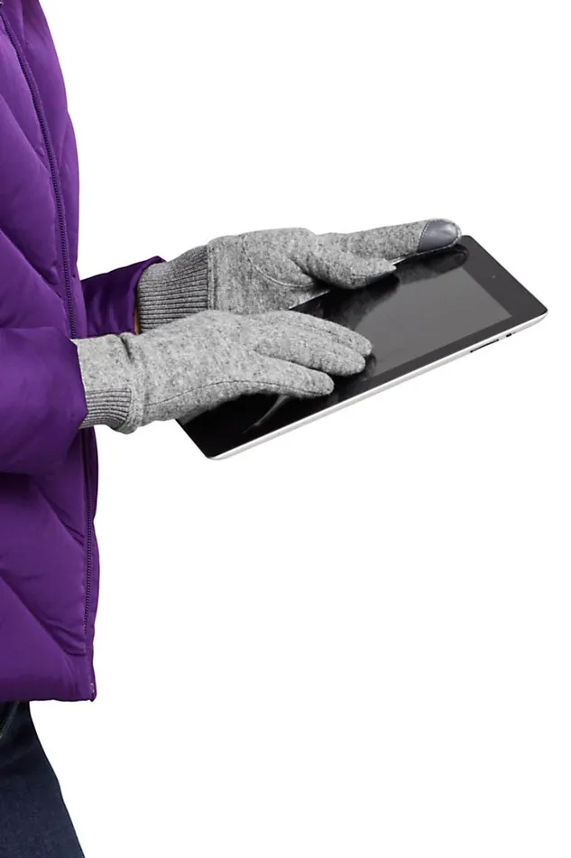 Lands039 End Accessories Women Ez Touch Screen Gloves Radiant Navy