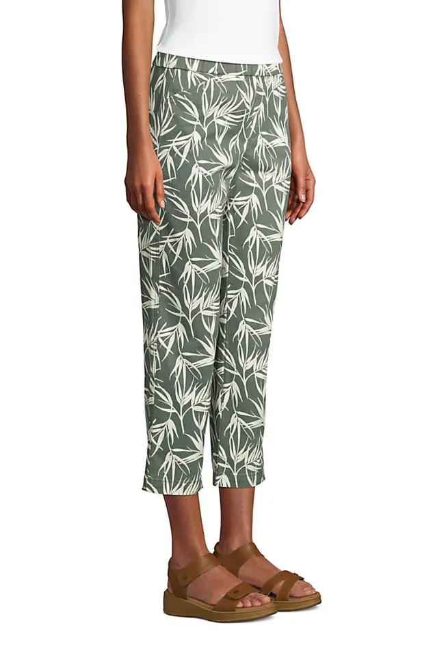 Lands039 End Capris and Crop Pants Women Mid Rise Pull On Chino Crop Pants Rich Saddle Foulard Lands039 End Capris and Crop Pants Women Mid Rise Pull On Chino Crop Pants Rich Saddle Foulard