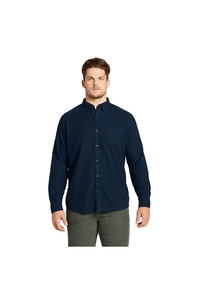 Lands039 End Casual Shirts Men Big And Tall Traditional Fit Flagship Flannel Shirt Radiant Navy Lands039 End Casual Shirts Men Big And Tall Traditional Fit Flagship Flannel Shirt Radiant Navy