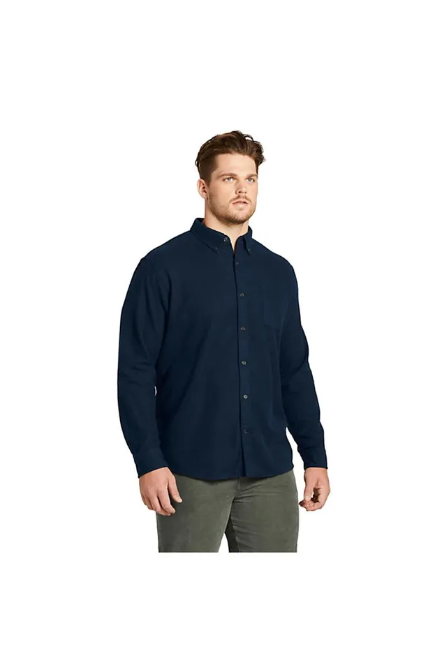 Lands039 End Casual Shirts Men Big And Tall Traditional Fit Flagship Flannel Shirt Radiant Navy Lands039 End Casual Shirts Men Big And Tall Traditional Fit Flagship Flannel Shirt Radiant Navy