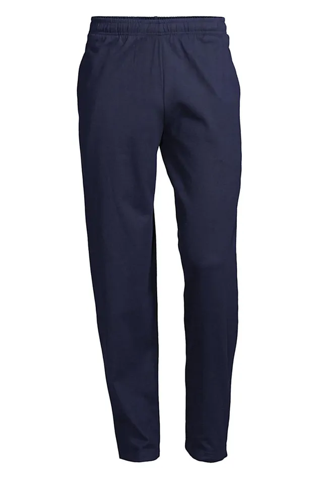 Lands039 End Chinos and Casual Pants Men Big And Tall Jersey Knit Sweatpants Radiant Navy