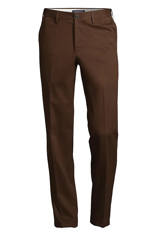 Lands039 End Chinos and Casual Pants Men Comfort Waist No Iron Chino Pants Rich Coffee Lands039 End Chinos and Casual Pants Men Comfort Waist No Iron Chino Pants Rich Coffee
