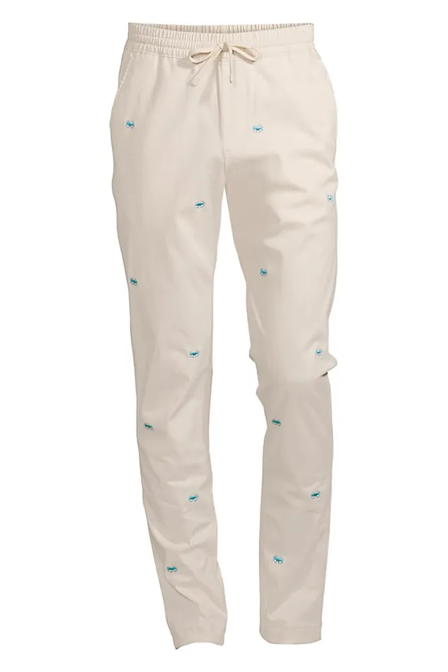 Lands039 End Chinos and Casual Pants Men Knockabout Pull On Deck Pants Antique Alabaster Crab Lands039 End Chinos and Casual Pants Men Knockabout Pull On Deck Pants Antique Alabaster Crab