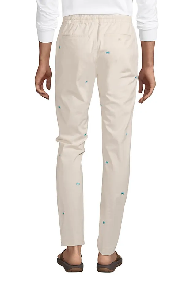Lands039 End Chinos and Casual Pants Men Knockabout Pull On Deck Pants Antique Alabaster Crab Lands039 End Chinos and Casual Pants Men Knockabout Pull On Deck Pants Antique Alabaster Crab