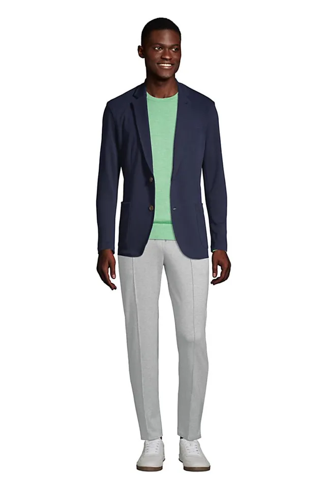 Lands039 End Chinos and Casual Pants Men Sport Knit Elastic Waist Pull On Pant Radiant Navy Lands039 End Chinos and Casual Pants Men Sport Knit Elastic Waist Pull On Pant Radiant Navy