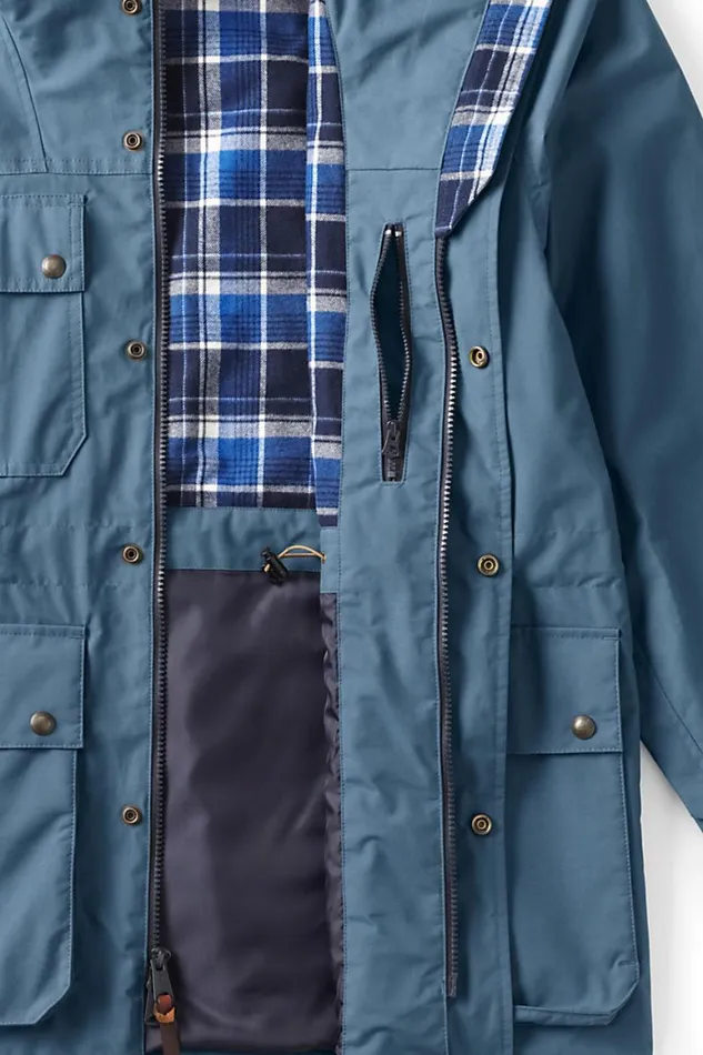 Lands039 End Coats and Jackets Men Bayfield Cotton Parka Bering Sea Blue Lands039 End Coats and Jackets Men Bayfield Cotton Parka Bering Sea Blue