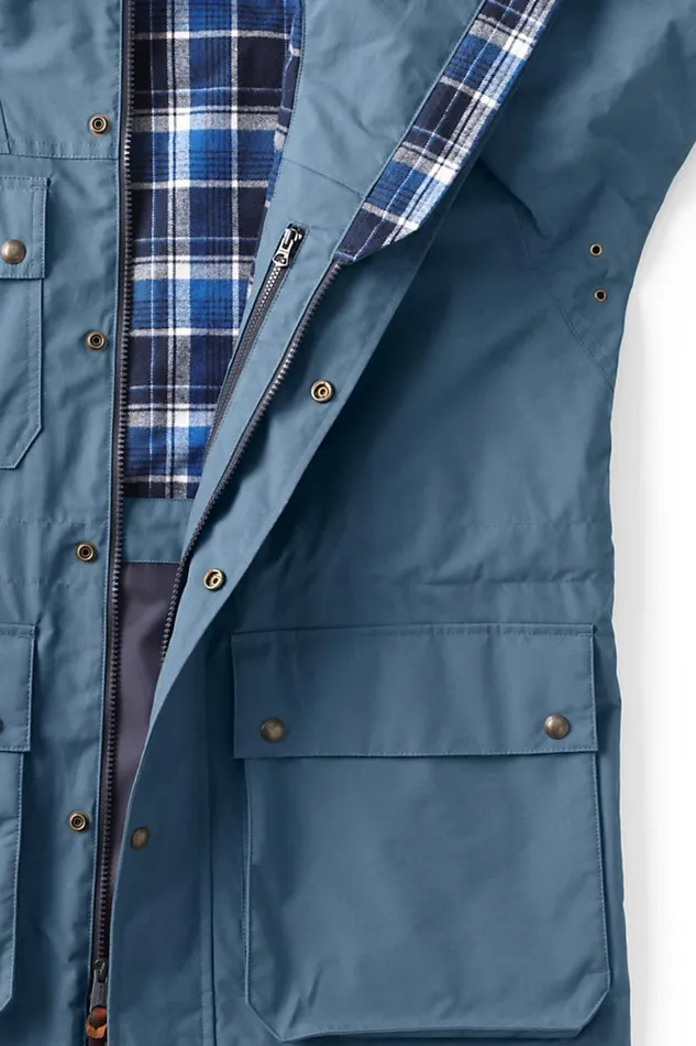 Lands039 End Coats and Jackets Men Bayfield Cotton Parka Bering Sea Blue Lands039 End Coats and Jackets Men Bayfield Cotton Parka Bering Sea Blue