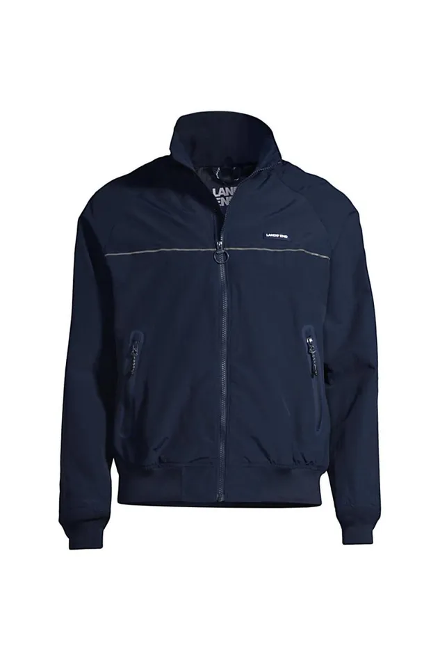 Lands039 End Coats and Jackets Men Big And Tall Lightweight Classic Squall Jacket Radiant Navy