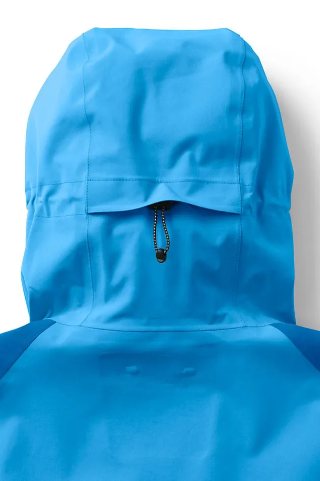 Lands039 End Coats and Jackets Men Packable 25 Layer Waterproof Stretch Shell Rain Jacket With Hood Sea Breeze Blue Lands039 End Coats and Jackets Men Packable 25 Layer Waterproof Stretch Shell Rain Jacket With Hood Sea Breeze Blue