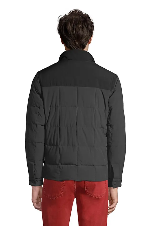 Lands039 End Coats and Jackets Men Quilted Stretch Down Jacket Dark Charcoal Lands039 End Coats and Jackets Men Quilted Stretch Down Jacket Dark Charcoal