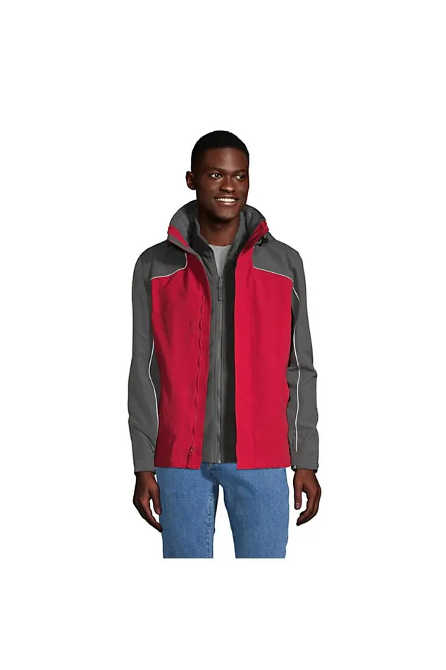 Lands039 End Coats and Jackets Men Regular 3 In 1 Squall Jacket Rich Red Lands039 End Coats and Jackets Men Regular 3 In 1 Squall Jacket Rich Red