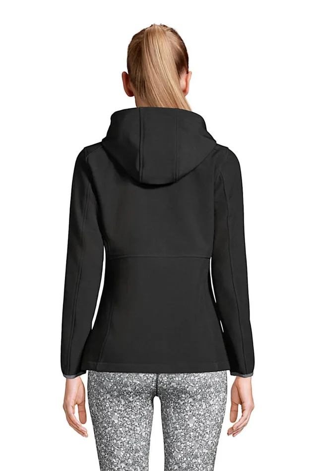 Lands039 End Coats and Jackets Women Fleece Stretch Softshell Jacket Black Lands039 End Coats and Jackets Women Fleece Stretch Softshell Jacket Black