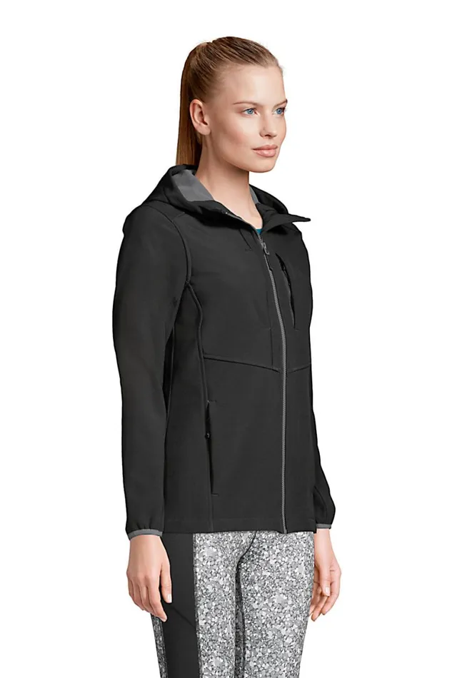 Lands039 End Coats and Jackets Women Fleece Stretch Softshell Jacket Black Lands039 End Coats and Jackets Women Fleece Stretch Softshell Jacket Black