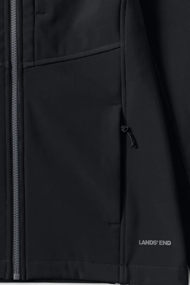Lands039 End Coats and Jackets Women Fleece Stretch Softshell Jacket Black Lands039 End Coats and Jackets Women Fleece Stretch Softshell Jacket Black