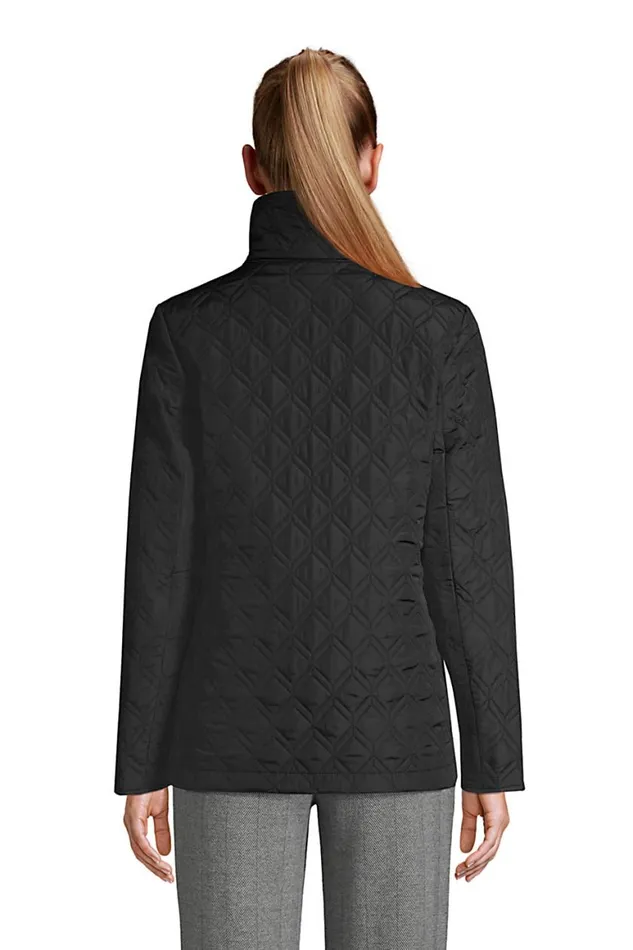 Lands039 End Coats and Jackets Women Insulated Packable Quilted Barn Jacket Black Lands039 End Coats and Jackets Women Insulated Packable Quilted Barn Jacket Black