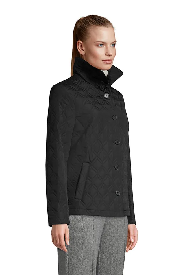 Lands039 End Coats and Jackets Women Insulated Packable Quilted Barn Jacket Black Lands039 End Coats and Jackets Women Insulated Packable Quilted Barn Jacket Black