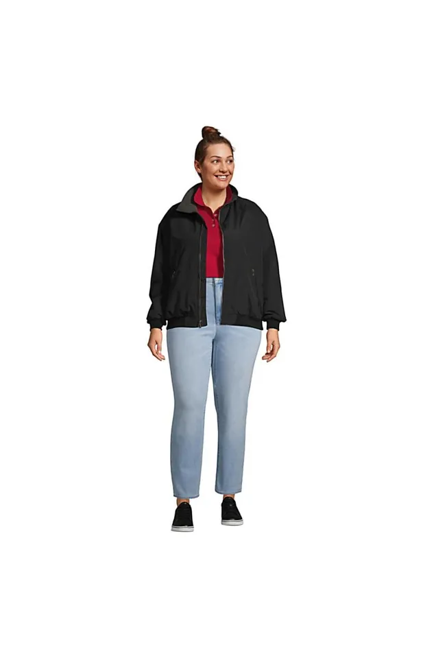Lands039 End Coats and Jackets Women Plus Size Classic Squall Jacket Black Lands039 End Coats and Jackets Women Plus Size Classic Squall Jacket Black