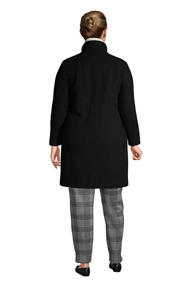 Lands039 End Coats and Jackets Women Plus Size Insulated Long Wool Dress Coat Black Lands039 End Coats and Jackets Women Plus Size Insulated Long Wool Dress Coat Black