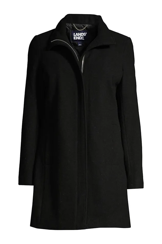 Lands039 End Coats and Jackets Women Plus Size Insulated Long Wool Dress Coat Black Lands039 End Coats and Jackets Women Plus Size Insulated Long Wool Dress Coat Black
