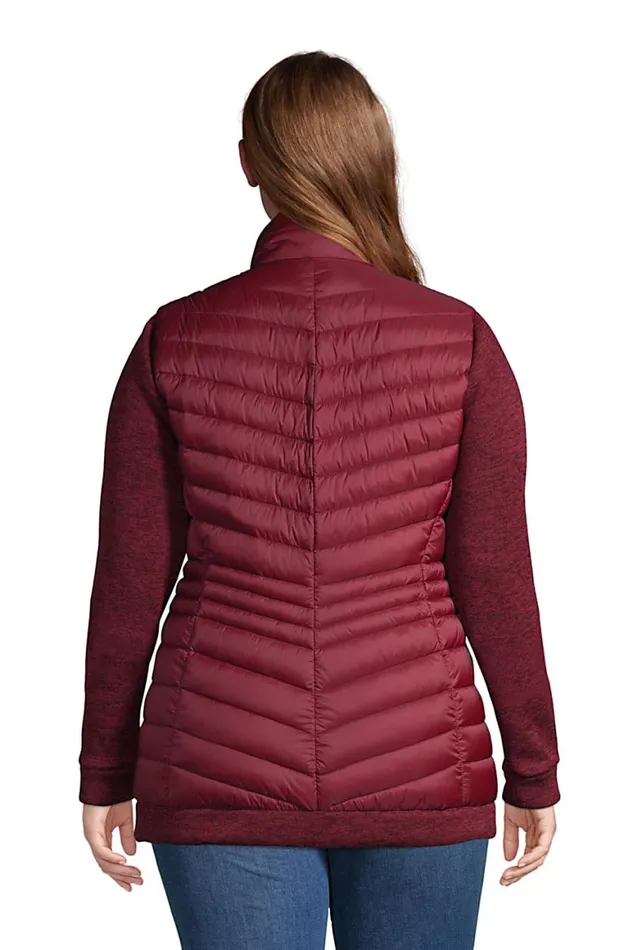 Lands039 End Coats and Jackets Women Plus Size Ultra Lightweight Down Packable Sweater Fleece Jacket Rich Burgundy Lands039 End Coats and Jackets Women Plus Size Ultra Lightweight Down Packable Sweater Fleece Jacket Rich Burgundy