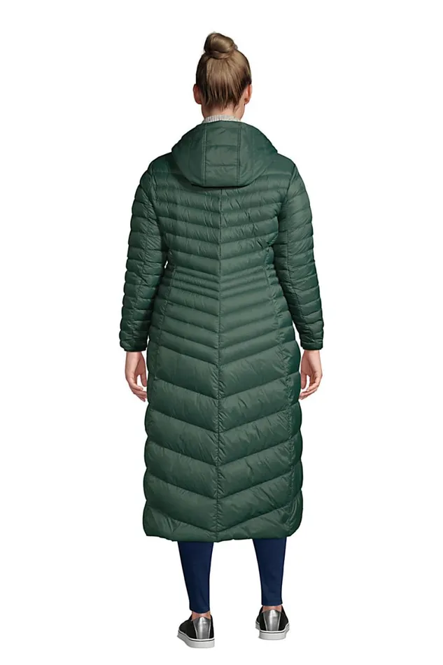 Lands039 End Coats and Jackets Women Plus Size Ultra Lightweight Maxi Long Down Coat With Hood Deep Woodland Green Lands039 End Coats and Jackets Women Plus Size Ultra Lightweight Maxi Long Down Coat With Hood Deep Woodland Green