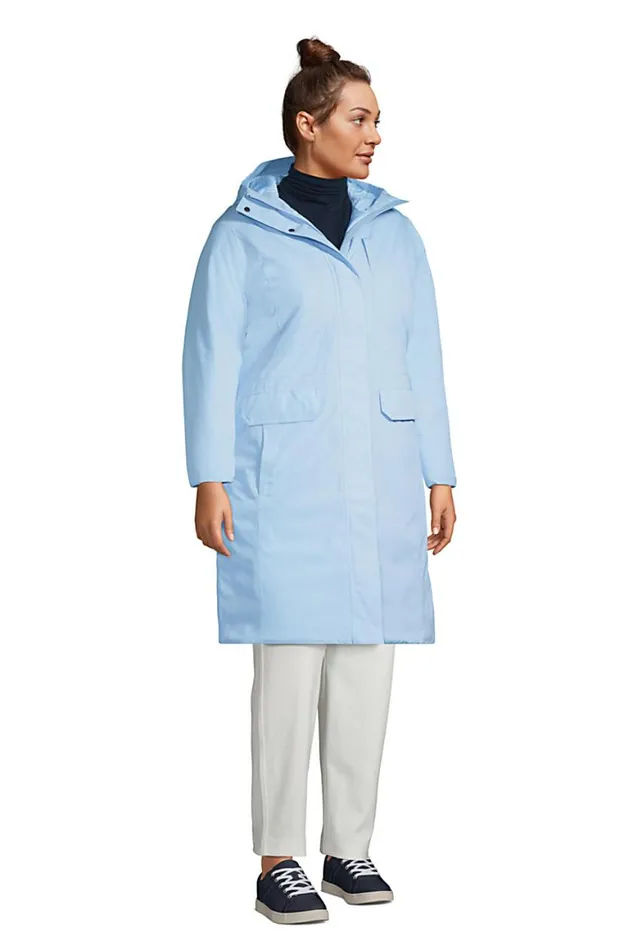 Lands039 End Coats and Jackets Women Plus Size Waterproof Primaloft Insulated Raincoat Soft Blue Haze Lands039 End Coats and Jackets Women Plus Size Waterproof Primaloft Insulated Raincoat Soft Blue Haze