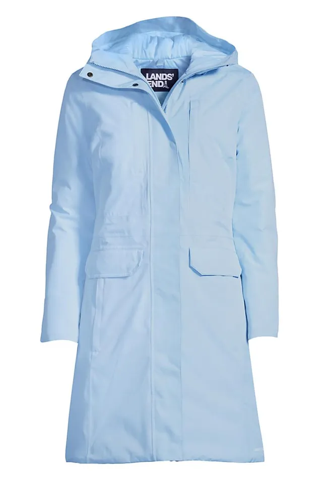 Lands039 End Coats and Jackets Women Plus Size Waterproof Primaloft Insulated Raincoat Soft Blue Haze Lands039 End Coats and Jackets Women Plus Size Waterproof Primaloft Insulated Raincoat Soft Blue Haze