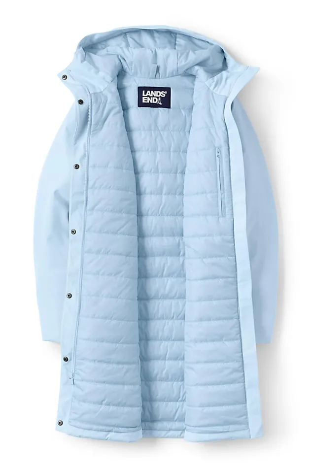 Lands039 End Coats and Jackets Women Plus Size Waterproof Primaloft Insulated Raincoat Soft Blue Haze Lands039 End Coats and Jackets Women Plus Size Waterproof Primaloft Insulated Raincoat Soft Blue Haze