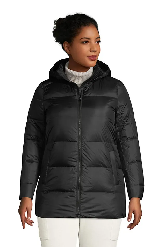 Lands039 End Coats and Jackets Women Plus Size Wide Channel Down Jacket Black Lands039 End Coats and Jackets Women Plus Size Wide Channel Down Jacket Black