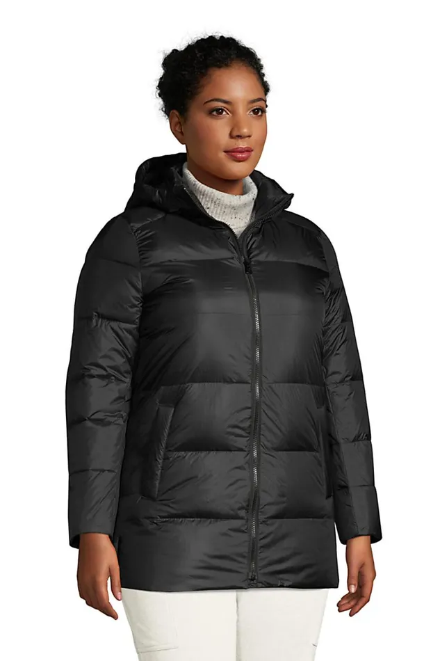 Lands039 End Coats and Jackets Women Plus Size Wide Channel Down Jacket Black Lands039 End Coats and Jackets Women Plus Size Wide Channel Down Jacket Black