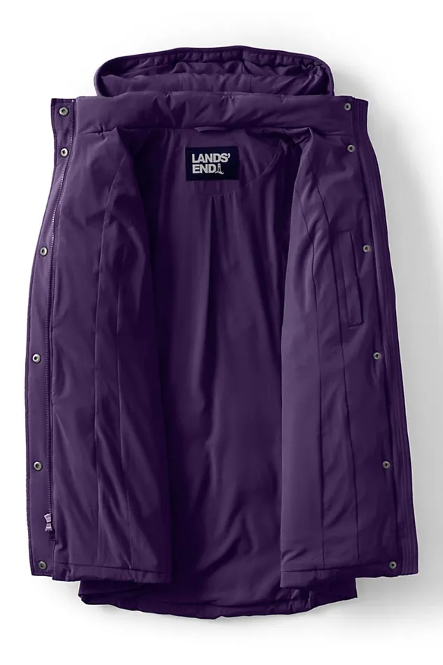 Lands039 End Coats and Jackets Women Quilted Stretch Down Coat Blackberry Lands039 End Coats and Jackets Women Quilted Stretch Down Coat Blackberry