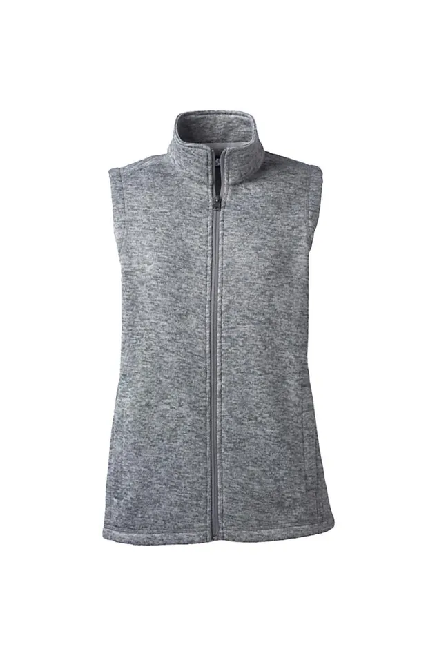 Lands039 End Coats and Jackets Women Sweater Fleece Vest Arctic Gray Heather Lands039 End Coats and Jackets Women Sweater Fleece Vest Arctic Gray Heather
