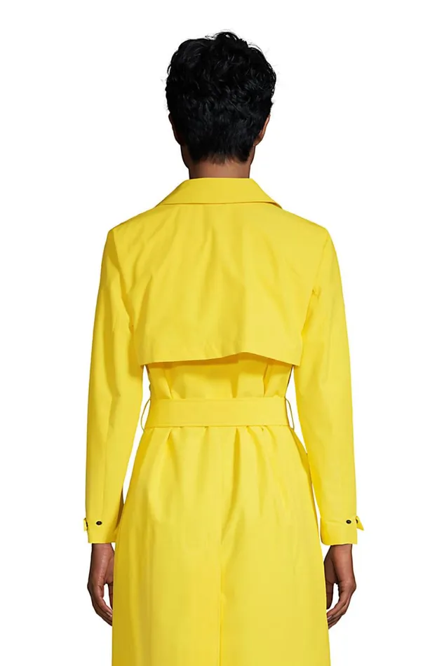 Lands039 End Coats and Jackets Women Water Resistant Modern Trench Coat Bright Sun Lands039 End Coats and Jackets Women Water Resistant Modern Trench Coat Bright Sun