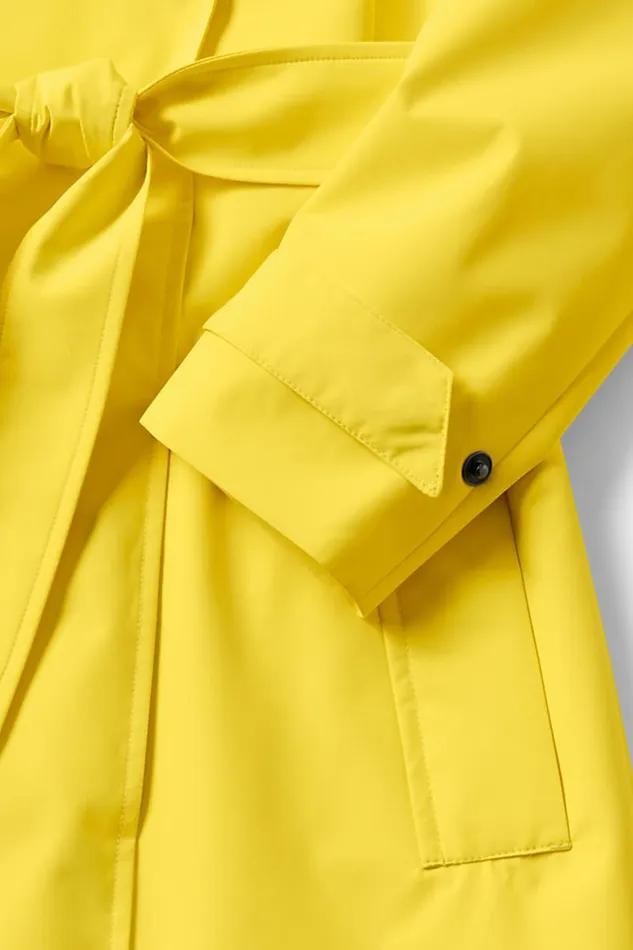Lands039 End Coats and Jackets Women Water Resistant Modern Trench Coat Bright Sun Lands039 End Coats and Jackets Women Water Resistant Modern Trench Coat Bright Sun