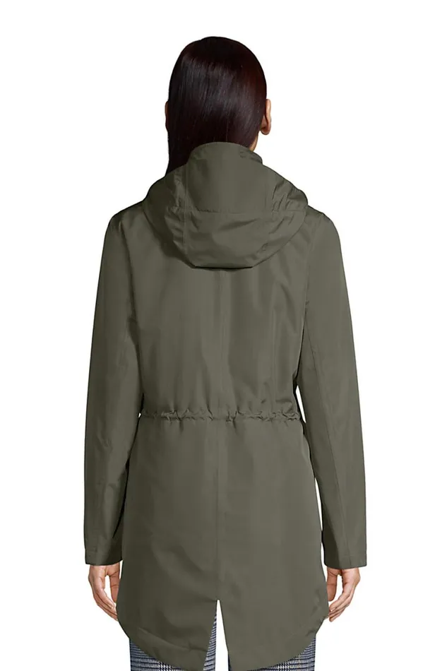 Lands039 End Coats and Jackets Women Waterproof Insulated 3 In 1 Rain Parka Forest Moss