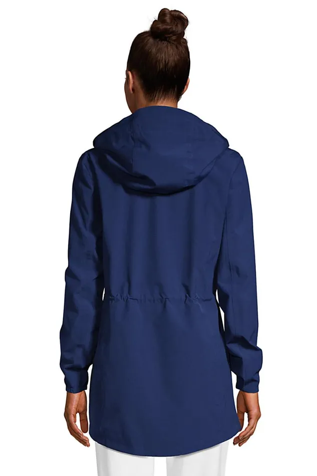 Lands039 End Coats and Jackets Women Waterproof Packable Raincoat Deep Sea Navy Lands039 End Coats and Jackets Women Waterproof Packable Raincoat Deep Sea Navy
