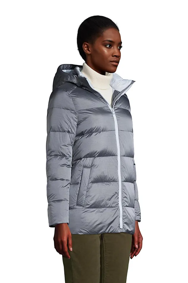 Lands039 End Coats and Jackets Women Wide Channel Down Jacket Soft Blue Haze Lands039 End Coats and Jackets Women Wide Channel Down Jacket Soft Blue Haze