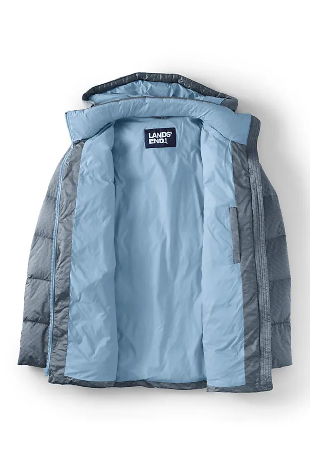 Lands039 End Coats and Jackets Women Wide Channel Down Jacket Soft Blue Haze Lands039 End Coats and Jackets Women Wide Channel Down Jacket Soft Blue Haze