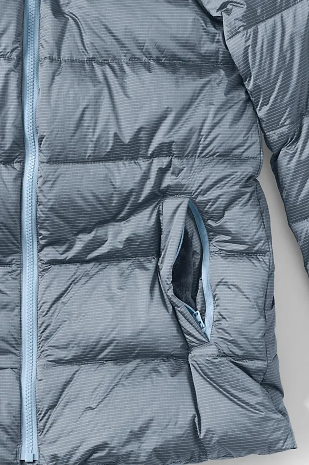 Lands039 End Coats and Jackets Women Wide Channel Down Jacket Soft Blue Haze Lands039 End Coats and Jackets Women Wide Channel Down Jacket Soft Blue Haze