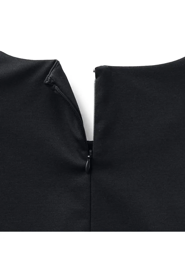 Lands039 End Dresses Women Plus Size Short Sleeve Ponte Dress Black Lands039 End Dresses Women Plus Size Short Sleeve Ponte Dress Black