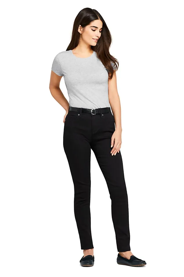 Lands039 End Jeans Women Mid Rise Curvy Skinny Twill Jeans 8211 Black Lands039 End Jeans Women Mid Rise Curvy Skinny Twill Jeans 8211 Black