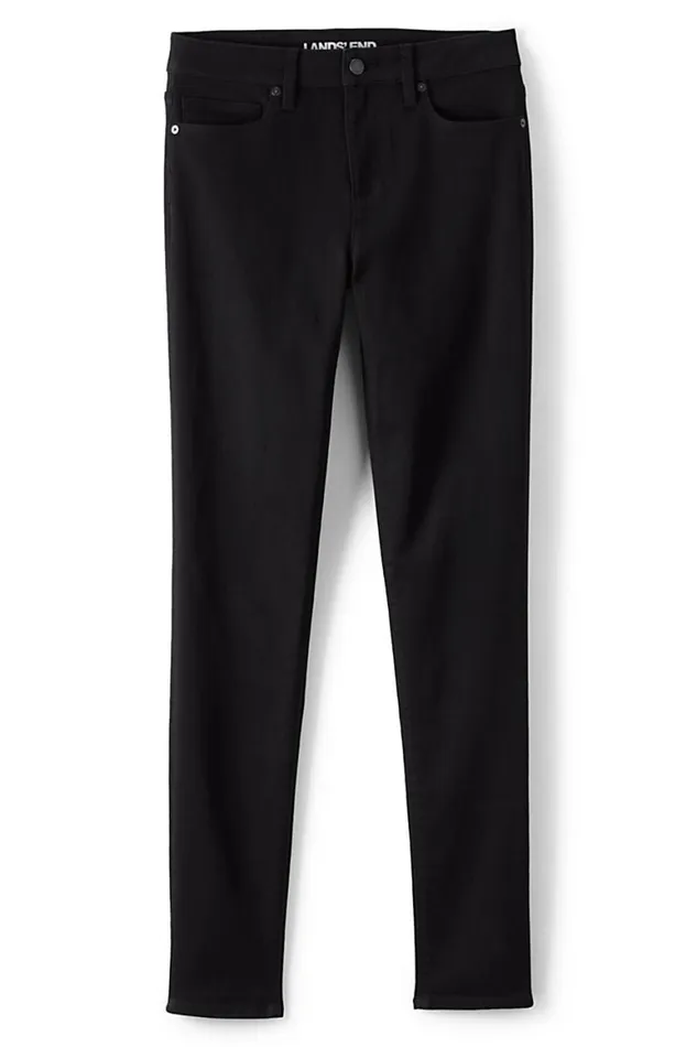 Lands039 End Jeans Women Mid Rise Curvy Skinny Twill Jeans 8211 Black Lands039 End Jeans Women Mid Rise Curvy Skinny Twill Jeans 8211 Black