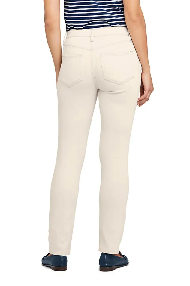 Lands039 End Jeans Women Mid Rise Straight Leg Jeans 8211 White Natural Lands039 End Jeans Women Mid Rise Straight Leg Jeans 8211 White Natural