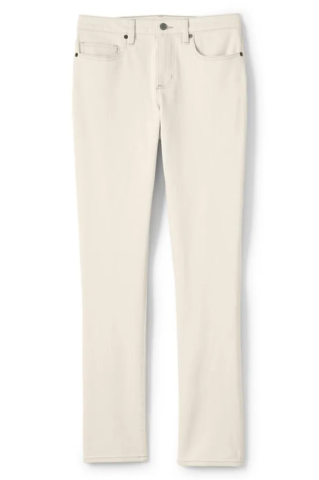 Lands039 End Jeans Women Mid Rise Straight Leg Jeans 8211 White Natural Lands039 End Jeans Women Mid Rise Straight Leg Jeans 8211 White Natural