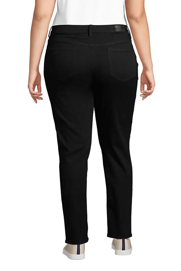Lands039 End Jeans Women Plus Size Mid Rise Straight Leg Jeans 8211 Black Lands039 End Jeans Women Plus Size Mid Rise Straight Leg Jeans 8211 Black