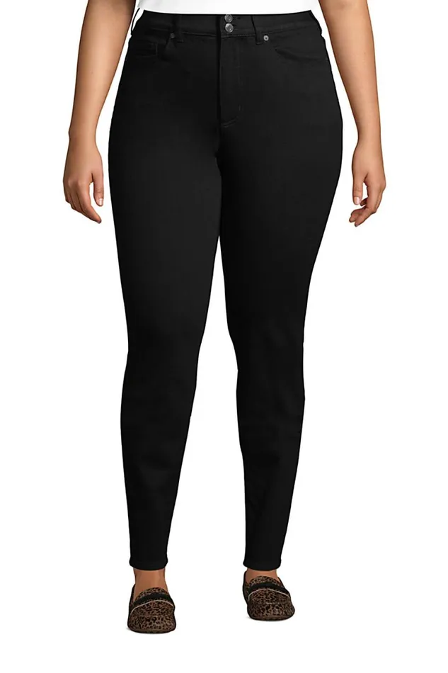 Lands039 End Jeans Women Plus Size Slimming Compression High Rise Skinny Jeans 8211 Black Lands039 End Jeans Women Plus Size Slimming Compression High Rise Skinny Jeans 8211 Black